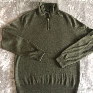 Forest Green Merino Wool Sweater